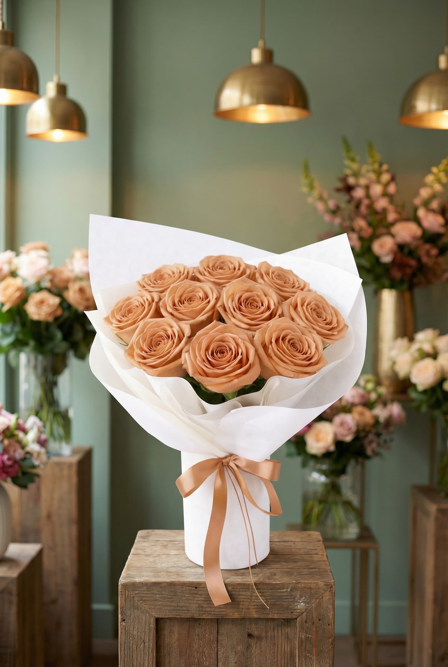 Cappuccino Rose Bouquet