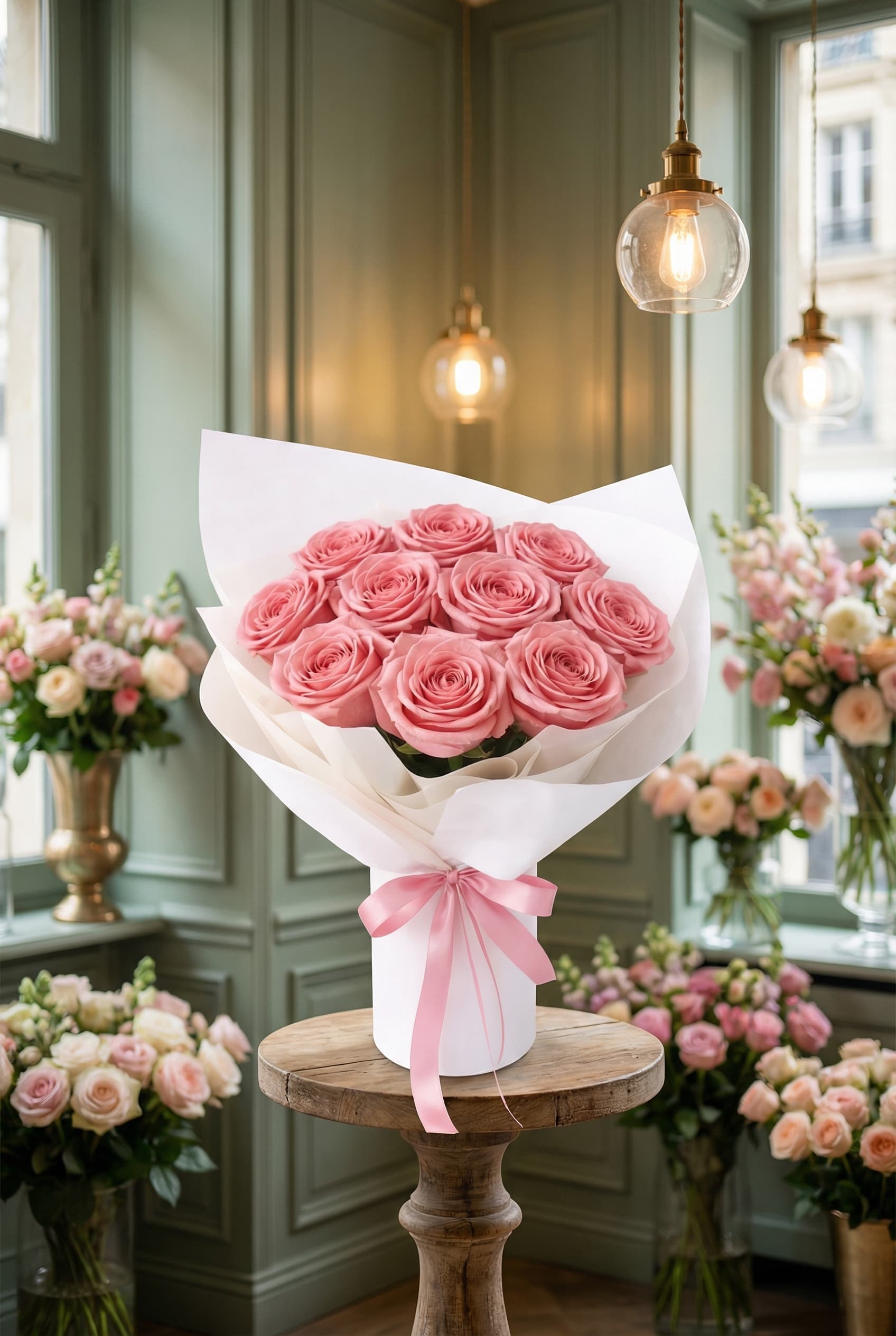 Tea Red Rose Bouquet