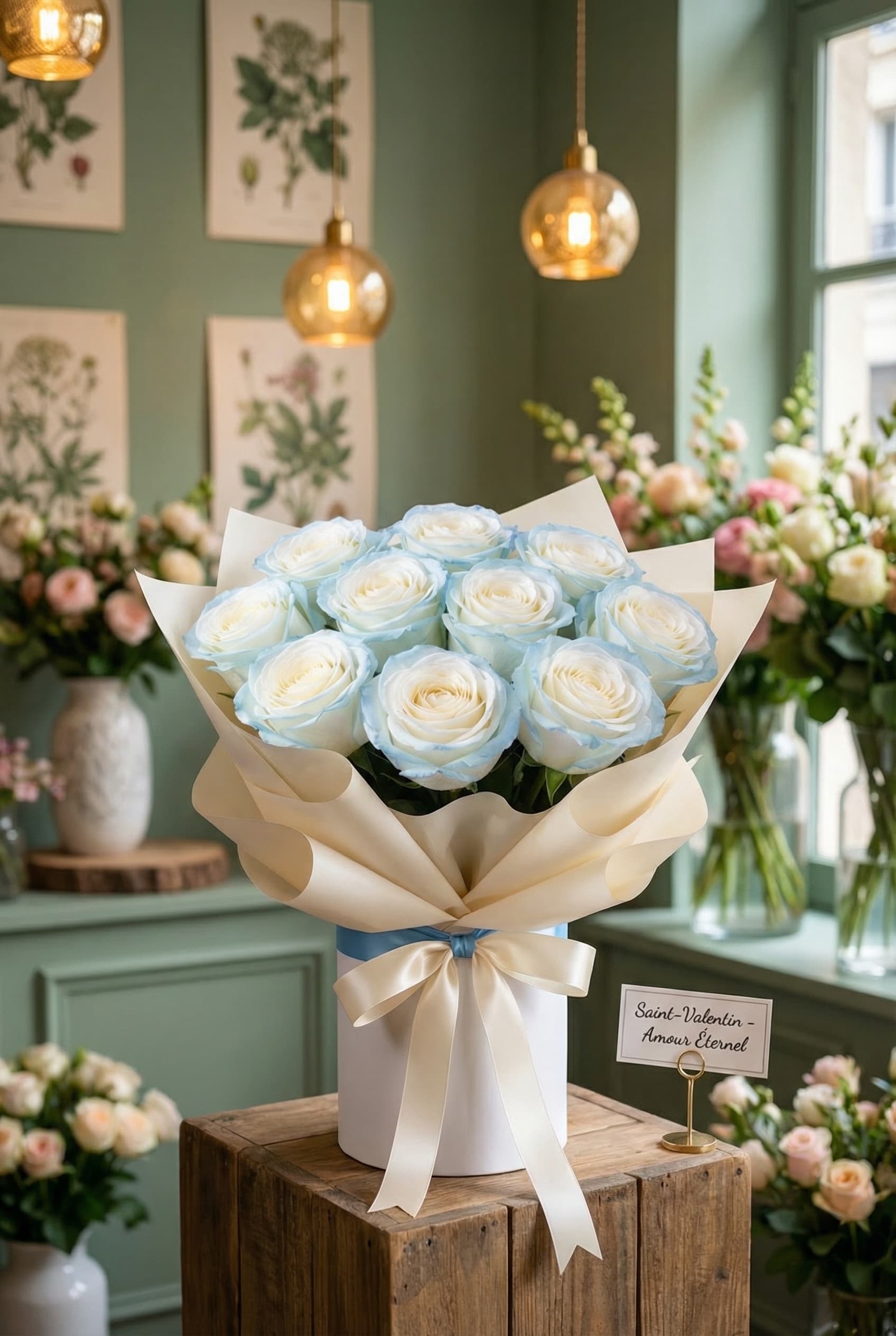 Crushed Ice Blue Bouquet